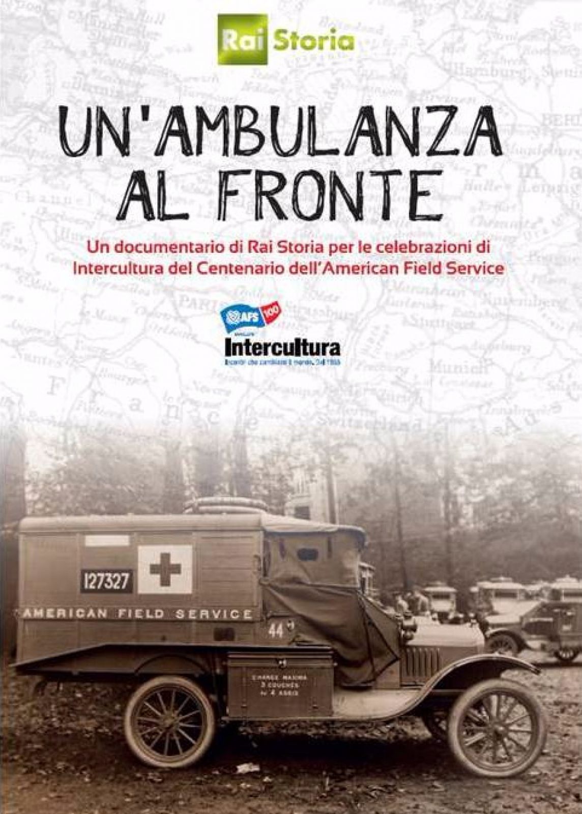 Copertina del documentario «Un'ambulanza al fronte» di RAI Storia